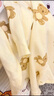贝瑞加（Babyprints）宝宝连体衣2件装纯棉婴儿衣服柔软满月服长袖哈衣家居爬服 黄熊66 实拍图