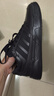 阿迪达斯（adidas）男女鞋板鞋春季皮面防泼水黑色百搭运动休闲鞋 碳黑 40.5 实拍图