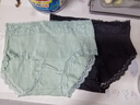 高腰纯棉内裤女抗菌棉内档收腹提臀舒适透气抑菌蕾丝女士三角裤 随机颜色- 2条 XL （115-130斤） 实拍图