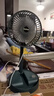 伸缩折叠小风扇家用静音充电型办公台式USB桌面宿舍大风力无线夏台面落地两用折叠电风扇 【直插无调档开关】随机颜色 实拍图