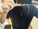 中国黄金（CHINA GOLD）银莫比乌斯环项链男女一对情侣款纪老婆生日618送女朋友老婆礼物 【送男友】莫比乌斯环项链【男】 实拍图