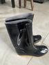 回力雨鞋男高筒户外雨天防水防滑胶鞋耐磨钓鱼洗车雨靴套鞋827黑中40 实拍图