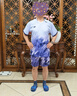 尤尼克斯新款尤尼克斯羽毛球服男女汤尤杯国家队国羽大赛比赛服上衣短袖 男款短裤15176雾紫+大赛版VC速干 L 实拍图