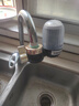 美的（Midea）水龙头过滤器家用厨房自来水净水器 活性炭12级精滤 可清洗 除氯除异味除垢 通用安装前置滤水器 1机1芯【可冲洗滤芯】活性炭增强版滤芯 实拍图