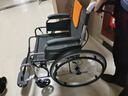 鱼跃 (yuwell)手动轮椅车H062折叠老人轻便免充气铝合金旅行手推代步 实拍图
