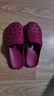 朴西厚底包头半拖女士夏外穿洞洞鞋 安哥拉红  35-36 实拍图