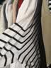 H&M女装毛针织衫夏季慵懒风休闲打底衫短款开衫内搭外套0579541 白色/条纹 XL 175/116 实拍图