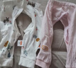 贝瑞加（Babyprints）宝宝开裆裤2条装新生儿纯棉长裤婴儿按扣款裤子 小鹿+粉 59 实拍图