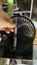 电风扇伸缩折叠小风扇宿舍家用静音充电型办公台式USB桌面宿舍大风力夏台面落地两用折叠电风扇 颜色随机 直插款无档位开关1个装 实拍图