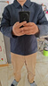 罗蒙外套男秋季商务男士翻领行政夹克上衣干部厅局风爸爸装i8藏青4XL 实拍图