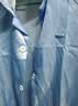 九千谷防静电衣+大工帽 无尘大褂长款工作服男女防尘车间电子厂防护服 蓝色 XL 实拍图
