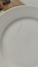 拜杰陶瓷西餐盘 10.5英寸高级简约线纹白色牛排餐盘沙拉意面盘子1只装 实拍图