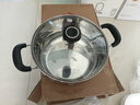 爱仕达（ASD）汤锅304不锈钢蒸汤锅 炖煮锅复底小汤锅22CM燃气电磁炉通用奶锅B1 实拍图