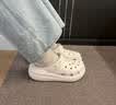CROCS檀健次同款经典泡芙洞洞鞋|207521 白色-100 36/37(220mm) 实拍图