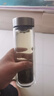 希诺（heenoor）双层玻璃杯男士办公泡茶杯送礼耐高温大容量水杯节日礼物礼盒 升级-抗菌版410ml 实拍图
