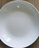 红牡丹 白色骨瓷盘子套装家用西餐盘釉下彩菜盘纯白碟子陶瓷牛排盘沙拉 纯白8英寸饭盘 4个装 8英寸 实拍图