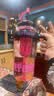 【京东物流】水杯冰霸吸管杯高颜值学生茶水分离大容量杯子 肚肚杯1个-玫红色 实拍图