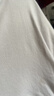 【京东直采】200g纯棉t恤男女短袖26新款纯棉打底衫内搭t恤 浅米（短袖） M （95-110斤） 实拍图