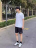 李宁速干运动套装男夏季新款男士t恤短袖短裤中考体育跑步健身训练服 【速干款】白色短袖+黑色短裤 2XL 实拍图