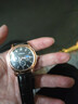 正品男士手表高档休闲石英表简约气质男表皮带高颜值罗马时尚腕表 黑色运动款 实拍图