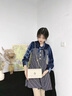 caibukaier牛皮单肩包包女包新款轻奢斜挎包链条包实用生日礼物送女友老婆 【米白】高级感送女朋友高档 实拍图