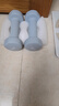 Keep哑铃女男健身家用彩色浸塑环保手铃亚铃全身塑形水蓝2kg*2 实拍图