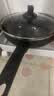 苏泊尔（SUPOR）平底锅不粘锅 牛排煎锅 麦饭石色炒菜锅煎蛋煎饼锅电磁炉燃气通用 推荐【28CM加深】配盖 实拍图