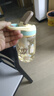 乐扣乐扣（LOCK&LOCK）手拎儿童吸管杯学生塑料水杯户外便携运动杯tritan材质 黄色400ml 实拍图