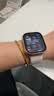 Apple/苹果 Watch S11 智能手表GPS款42毫米玫瑰金色铝金属表壳淡桃粉色运动型表带S/M MEUN4CH/B 实拍图
