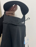 OhSunny全脸防晒面罩女夏季户外全防护透气遮阳护颈带帽檐口罩男 暗夜黑M 实拍图