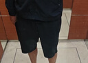 鸿星尔克短袖男夏季新款冰感速干衣跑步健身休闲百搭t恤体考运动上衣T恤男 【透气运动短裤男】正黑. 4XL 实拍图