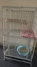 京喜自营-专用品牌猫笼子超大室内猫别墅多层猫舍送货上门 方管款-白色四层78*55*135 套餐一：三件套 实拍图