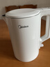 美的（Midea）电热水壶家用烧水壶泡茶0涂层食品级304不锈钢自动断电双层防烫全钢无缝1.5L大容量 MK-HJ1566 实拍图