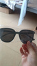 网红GM同款大脸显瘦男女墨镜网红街拍非偏光太阳眼镜紫外线潮流框 B款【男女通用】黑色 实拍图