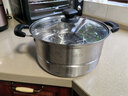 美厨（MAXCOOK）蒸锅 不锈钢28cm单层蒸锅 加厚复合底 燃气炉电磁炉通用 实拍图