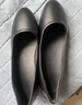 九寸阳光空姐工作鞋黑色女皮鞋粗跟上班久站软皮软底舒适职业面试高跟鞋女 黑色 3.5cm 38 实拍图