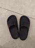朴西香蕉船凉拖鞋女士浴室不易滑居家室内四季情侣拖鞋男 黑色 42-43 实拍图