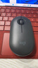 罗技（Logitech）时尚系列 PEBBLE鼠标 无线蓝牙鼠标 办公静音鼠标 鼠标对称鼠标 鹅卵石造型 石墨黑 实拍图
