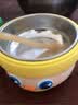 licheers宝宝辅食碗婴儿辅食吸盘吃饭工具米粉专用不锈钢注水保温碗 实拍图