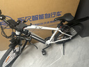 永久锂电池助力电动自行车禧玛诺变速超长续航山地车男女士双碟刹单车 F58多彩白【助力续航约50-60KM】油碟 26英寸 实拍图