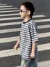 海妈家男童短袖t恤儿童薄款打底衫2026新款韩版夏装男孩夏季条纹上衣 实拍图