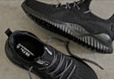 回力男鞋夏季鞋子男透气百搭椰子网面鞋休闲运动鞋耐磨减震跑步鞋 497 黑色 42 实拍图