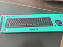 罗技（Logitech）MK275 键鼠套装 无线键鼠套装 办公键鼠套装 全尺寸 商务键鼠套装 带无线2.4G接收器 黑蓝色 实拍图