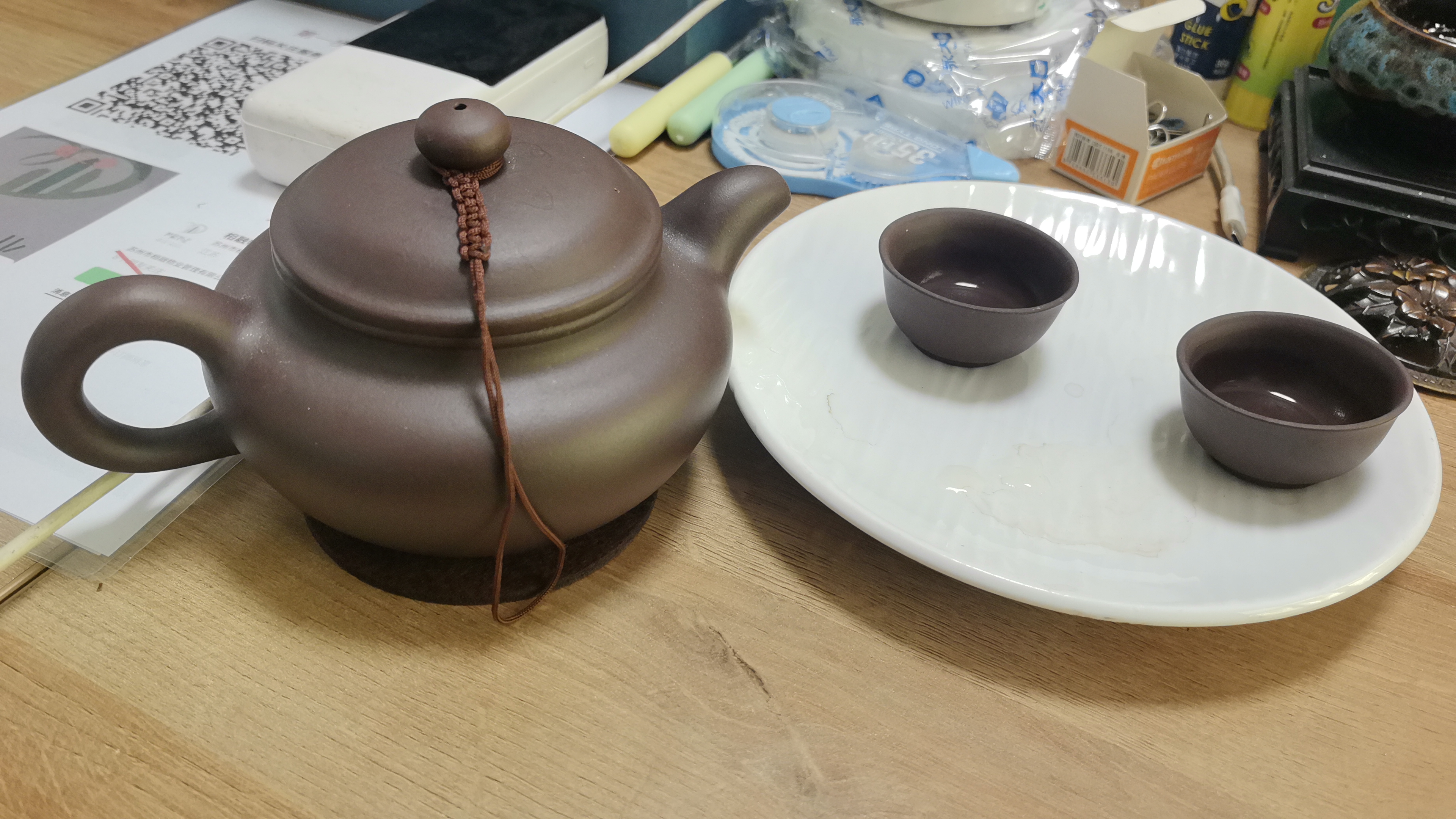 升级大容量紫砂壶仿古壶宜兴名家正品原矿纯手工泡茶壶大茶具套装 豪饮容量 506ml 同料2杯+绳垫证书 实拍图