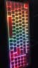 联想（Lenovo）K2有线键盘鼠标套装 机械手感 消音结构95键 混彩灯效 人体工学 音量旋钮 拼色 有线键鼠套装 粉 实拍图