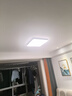 欧普照明（OPPLE）全光谱护眼吸顶灯卧室灯智能照明灯具大瓦数简约大气铭宇4黑方形 实拍图