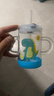 富光玻璃杯家用儿童牛奶杯子带刻度吸管水杯男女宝宝冲泡奶粉杯带把手 实拍图