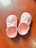 牧童儿童拖鞋夏男宝宝洞洞鞋软底女童卡通洗澡婴幼儿家居鞋萌兔粉150 实拍图