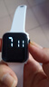 其他品牌高颜值LED手表时尚方形学生科技感超强夜光数字个性运动 太空白 实拍图