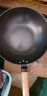 炊大皇铁锅无涂层爆炒精铁锅家用不易生锈炒菜锅煤气电磁炉通用锅具 30cm带盖 30cm 实拍图